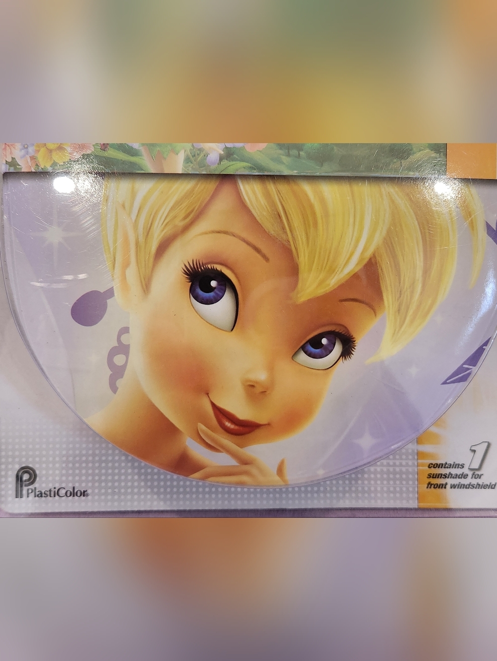 2010 NWT Disney Fairies Mystical Tinkerbelle Standard Windshield Shade Cover - Picture 4 of 6